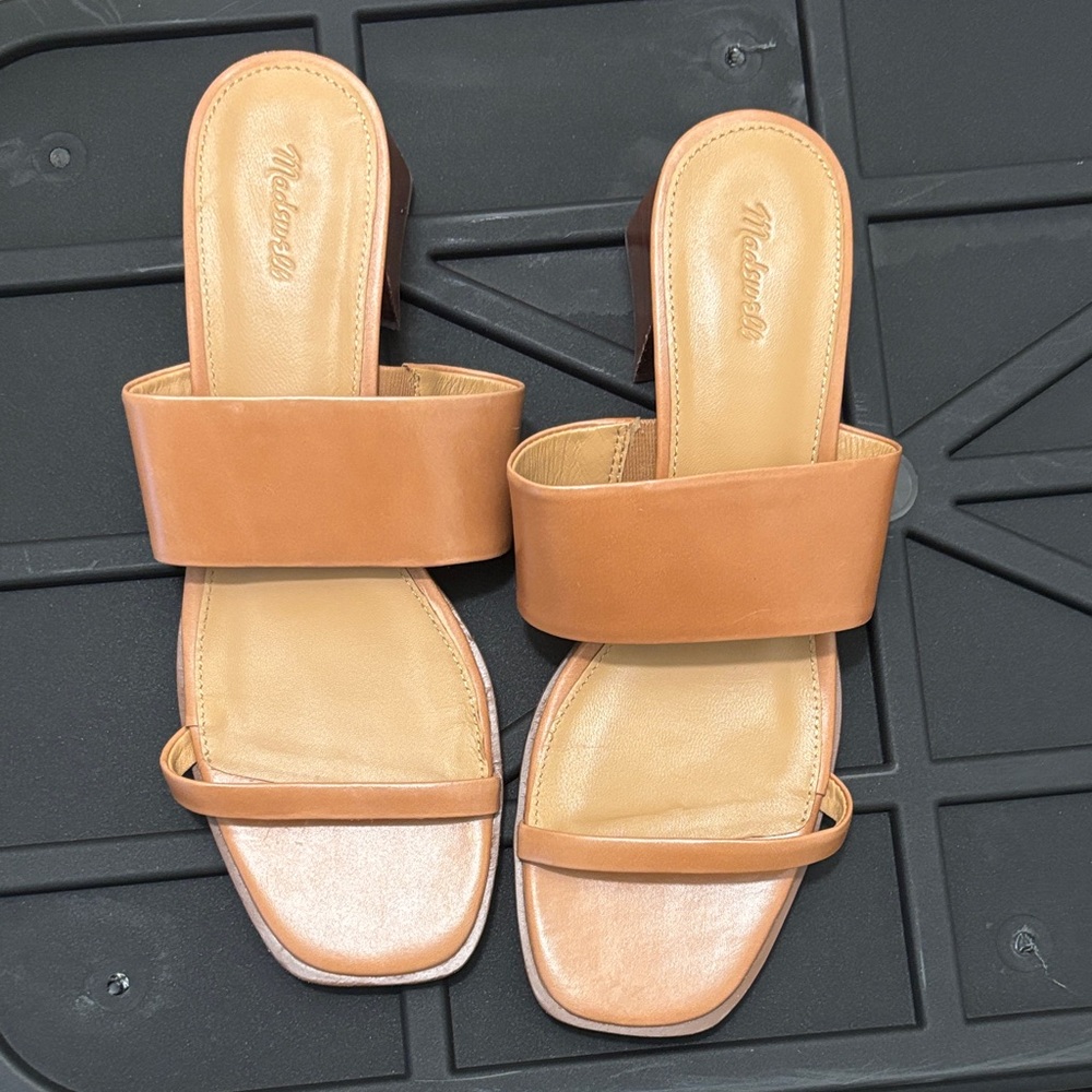 Madewell Tan Slide Sandals